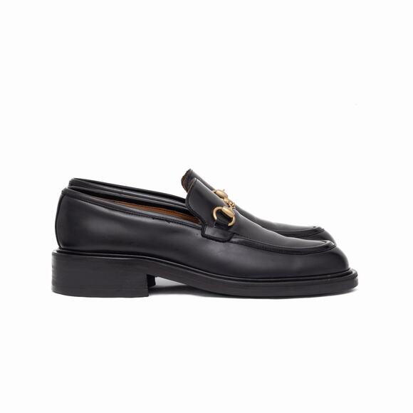 VTG GUCCI Tom Ford Era Black Leather Horsebit Loafers Old Money EU 41 US 8 D main image 9